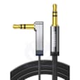 Câble Audio Jack plat Coudé 3.5mm 1.5M Male vers Male 10598