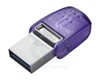 DataTraveler microDuo 3C 128 Go Clé USB Type-A / USB Type-C 3.2 Gen 1 (3.1 Gen 1) Violet