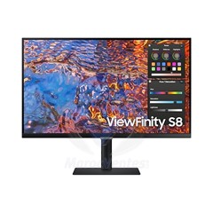 Moniteur Flat ViewFinity S8 S80PB 4K UHD IPS 27'' 16:9 3-Borderless HAS USB-C UHD LS27B800PXPXEN