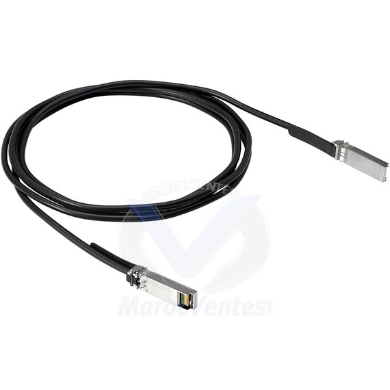 Câble cuivre à Connexion Directe HPE Aruba Networking 50G SFP56 vers SFP56 de 3 m R0M47A