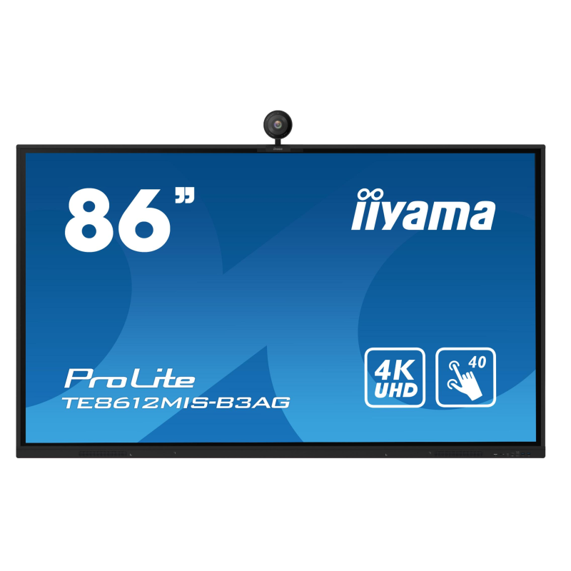 Ecran Interactif avec CAMERA INTEGREE 4K UHD AUTOTRACKING 86 pouces TE8614MIS-B3AG