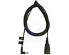 Câble Mini Jack 2,5 mm vers QD pour Jabra, Cisco et Panasonic